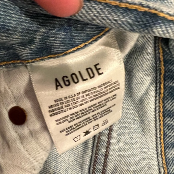 AGolde Parker Denim Shorts - Picture 5 of 6
